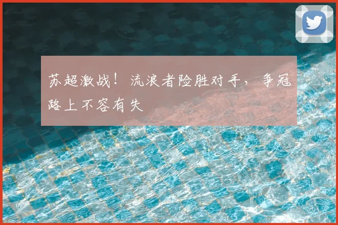 苏超激战！流浪者险胜对手，争冠路上不容有失